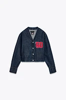 TRF NFL PATRIOTS DENIM OVERSHIRT