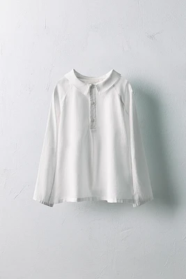 6-10 ANS/ CHEMISE COL EN POINTE LIMITED EDITION