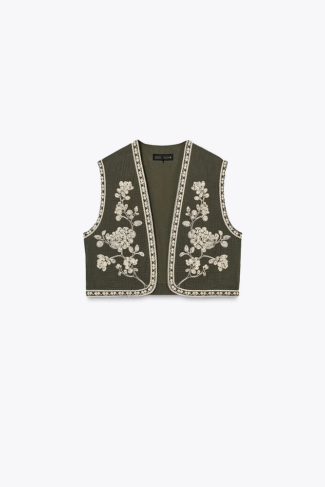 EMBROIDERED VEST