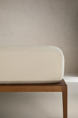 GxM²) WASHED LINEN FITTED SHEET | 11.8" THICK