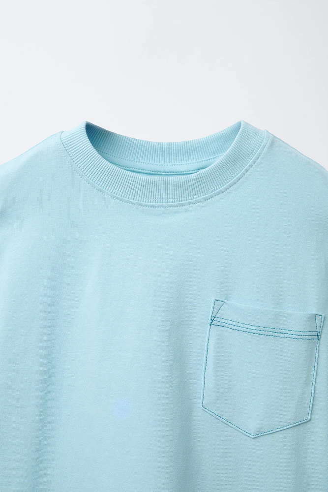 TOPSTITCH POCKET T-SHIRT