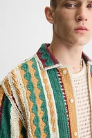 TEXTURED CROCHET SHIRT