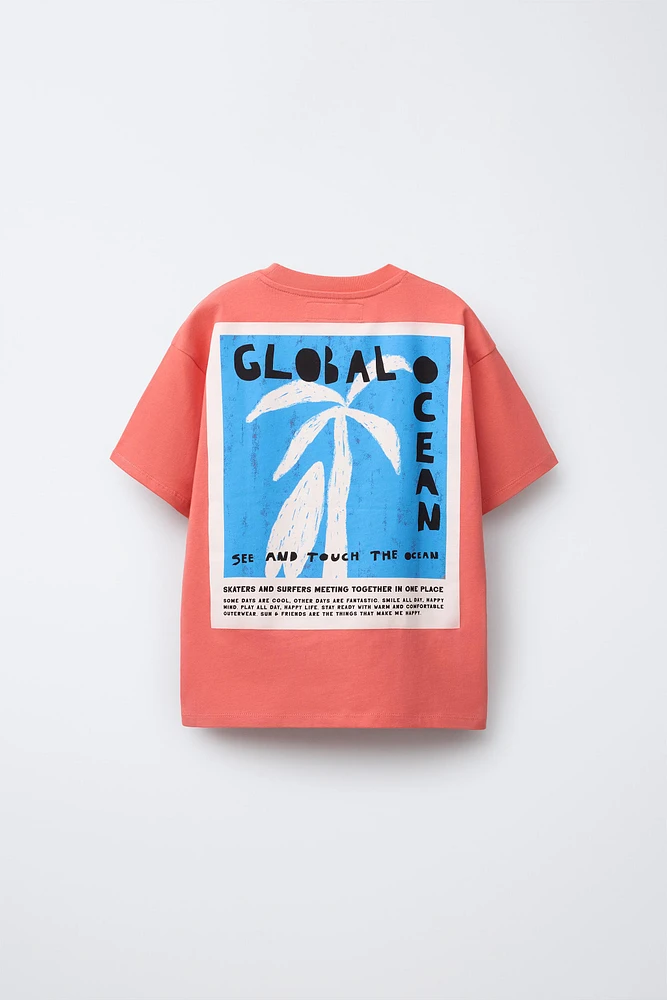 T-SHIRT IMPRIMÉ PALMIER