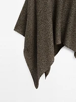 Cape en maille chinée - Studio