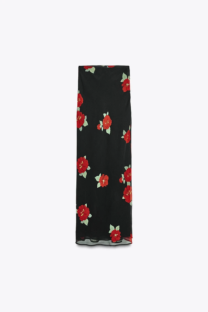 JUPE À IMPRIMÉ FLEURS
