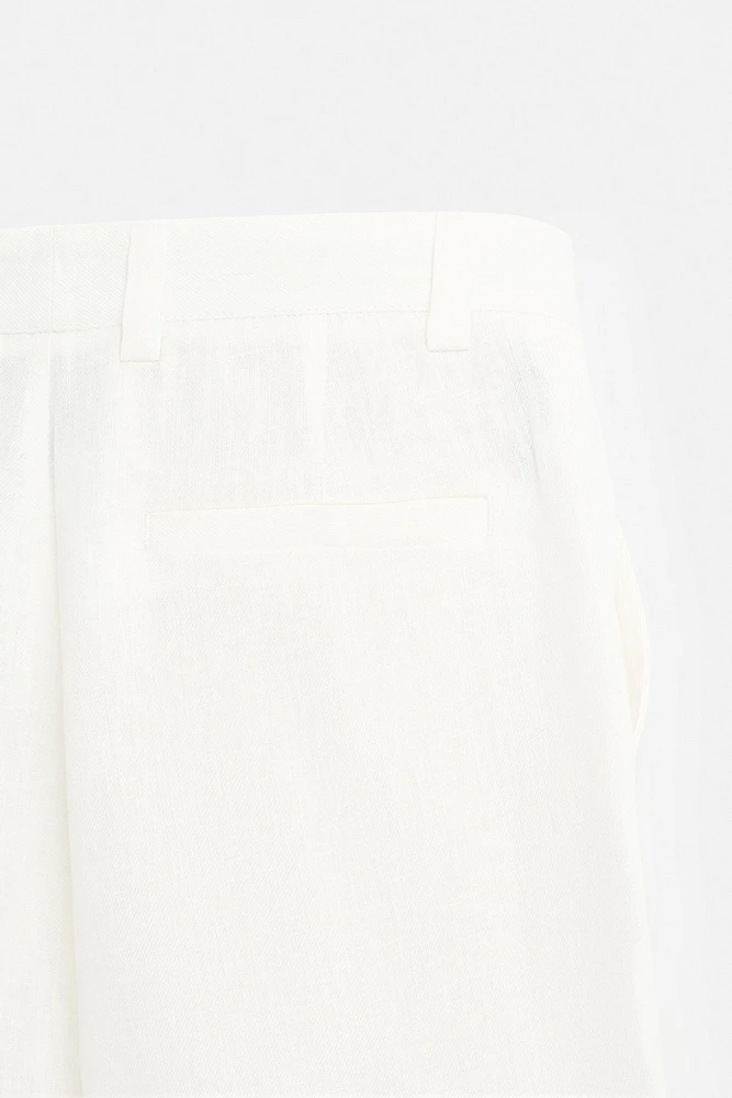 PANTALON DE COSTUME 100 % LIN