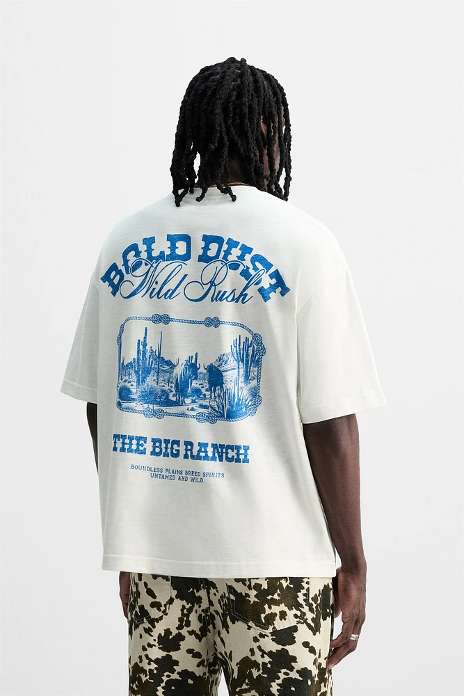 T-SHIRT IMPRIMÉS DÉLAVÉS