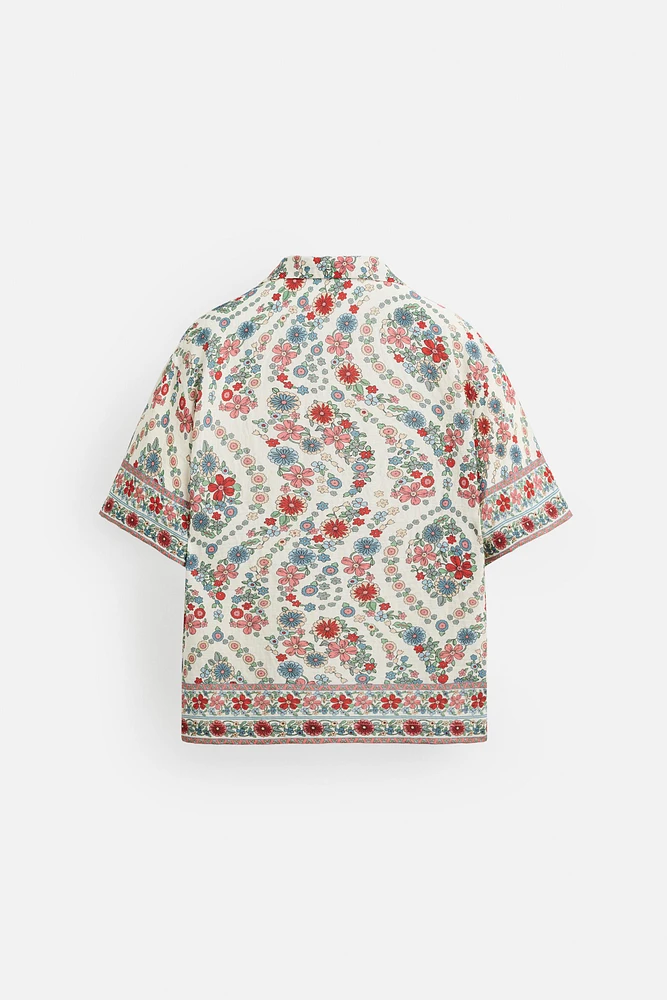 CHEMISE À IMPRIMÉ FLORAL