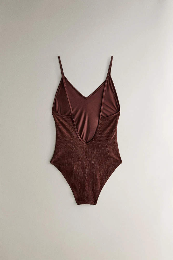 MAILLOT DE BAIN PLAGE TISSU SMOCK