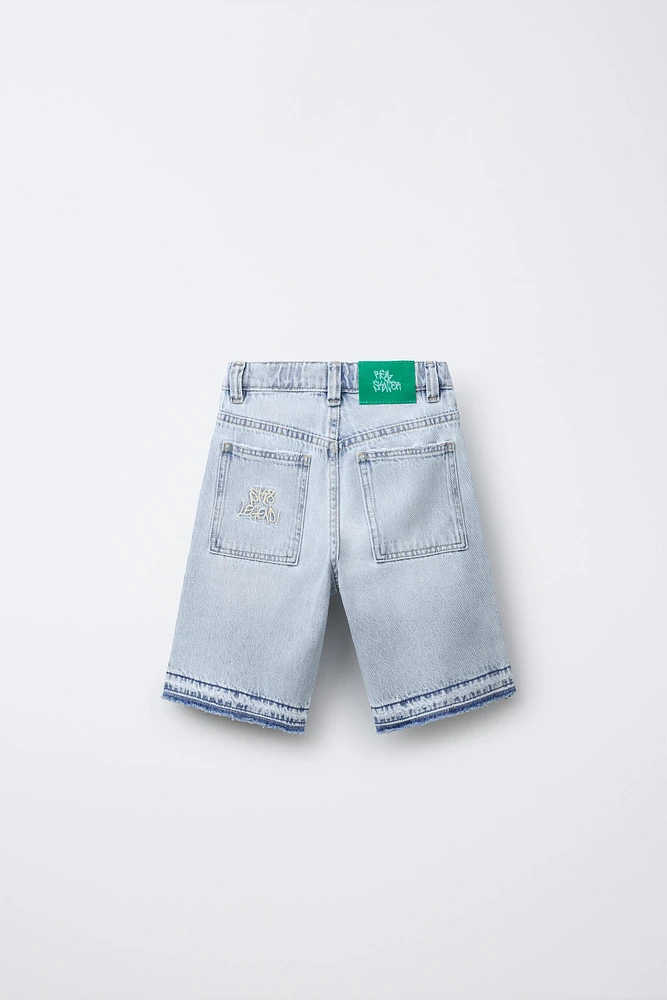 SHORT EN DENIM RELAXED BAGGY