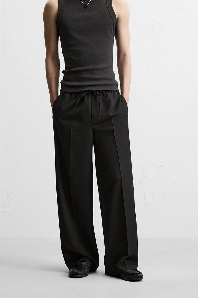 RELAXED FIT PANTS WITH STRIPE