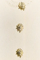 GOLD BUTTON KNIT TOP