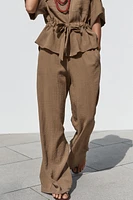 PANTALON RUSTIQUE WIDE LEG