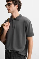 BASIC TEXTURED WEAVE PIQUÉ POLO