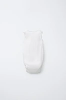 THREE-PACK OF RIBBED SLEEVELESS BODYSUITS