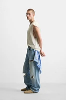 T-SHIRT TANK IMPRIMÉ DÉLAVÉ