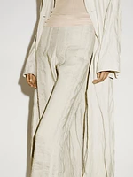 Pantalon flare en lin mélangé - Limited Edition