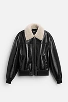 FAUX LEATHER JACKET