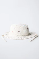 FLORAL TWILL HAT