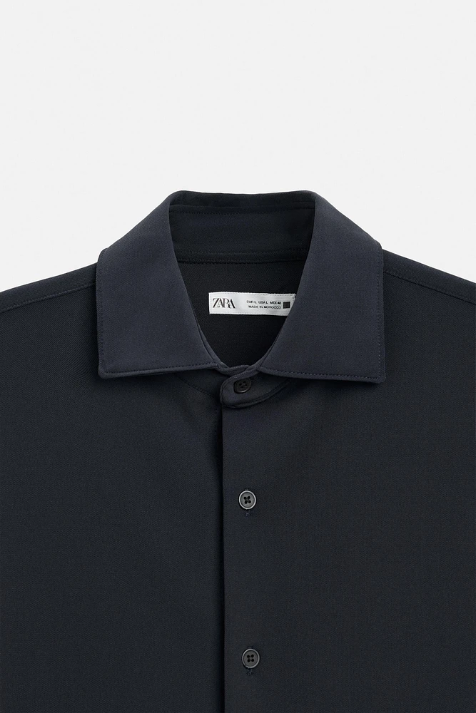 TEXTURED STRETCH SHIRT