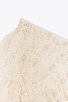 ROBE LONGUE EN MAILLE POINTELLE