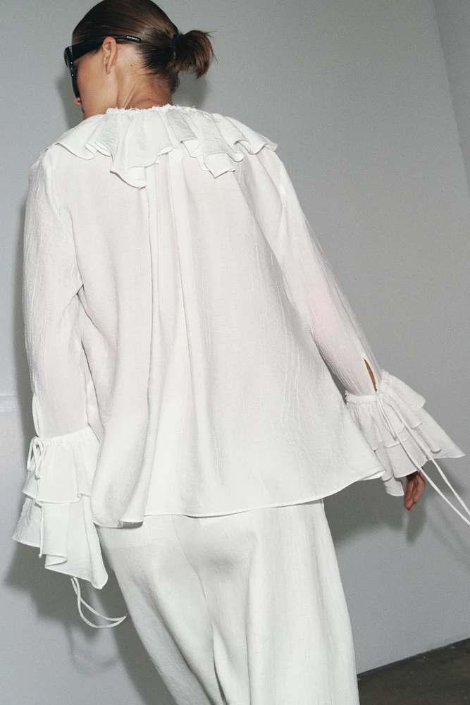 ZW COLLECTION RUFFLED SHIRT