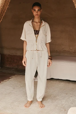 LINEN JOGGER PANTS
