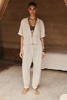 LINEN JOGGER PANTS