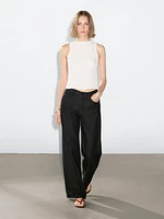 Loose mid-rise wide-leg jeans
