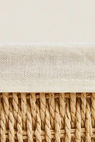 BASKET WITH FABRIC LINING