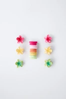 PETITE BOÎTE AVEC GOMMES ET PETITES PINCES FLEURS