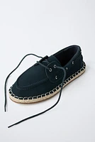 CHAUSSURES BATEAU JUTE CROÛTE DE CUIR