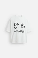 T-SHIRT IMPRIMÉ COMBIN