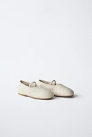 LEATHER BALLET FLATS