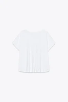 LINEN T-SHIRT WITH POCKET