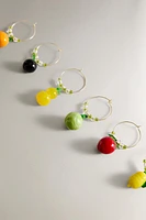 LOT MARQUE-VERRES FRUITS (LOT DE 6)