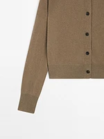 Cardigan manches longues 100 % cachemire