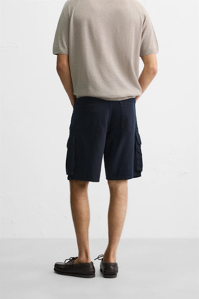 BERMUDA CARGO EN COTON - LYOCELL