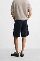 BERMUDA CARGO EN COTON - LYOCELL