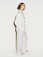 Blazer long en cuir et daim - Limited Edition
