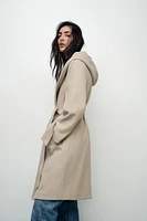 SOFT HOODED COAT