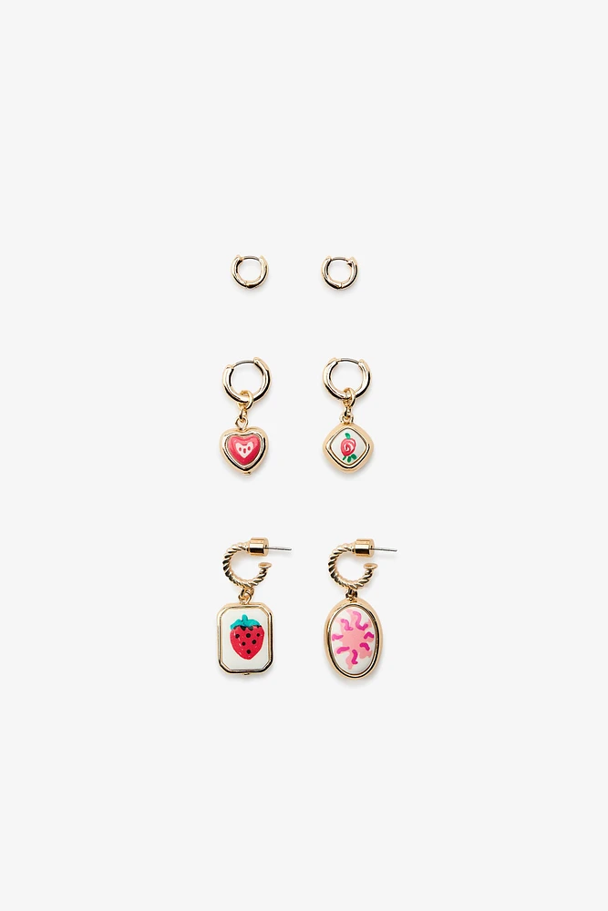 CHARMS HOOP EARRINGS PACK
