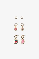 CHARMS HOOP EARRINGS PACK