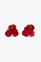 BOUCLES D'OREILLES FLEURS EN RELIEF