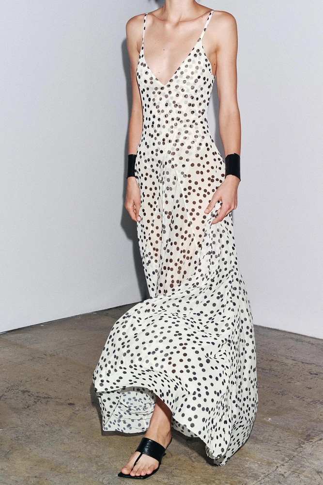 POLKA DOT MAXI DRESS
