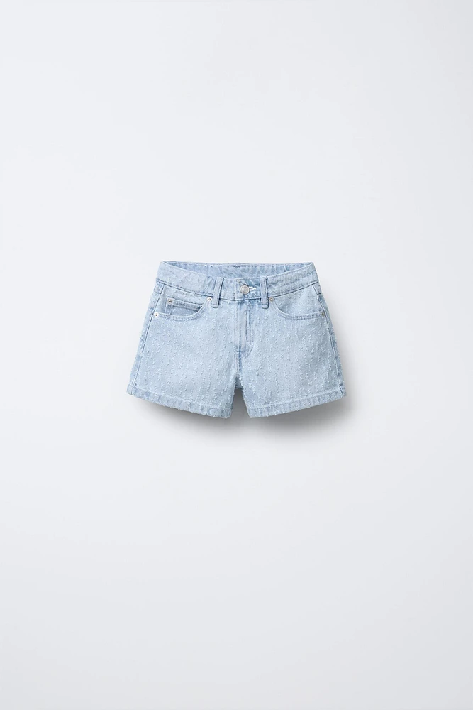 RIPPED DENIM SHORTS