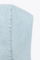 ROBE BANDEAU EN JEAN TRF