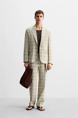 LIMITED EDITION PLAID SUIT BLAZER