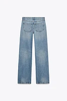 JEAN TRF WIDE LEG TAILLE BASSE