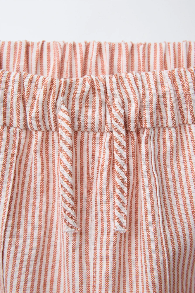 PANTALON BAGGY AVEC COTON ET LIN